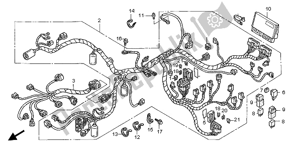 Todas las partes para Arnés De Cables de Honda ST 1300 2002