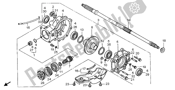 Wszystkie części do Ko? Cowe Nap? Dzane Ko? O Z? Bate Honda TRX 350 FE Rancher 4X4 ES 2001