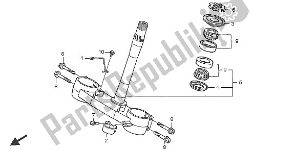 Todas las partes para Vástago De Dirección de Honda CRF 450X 2005