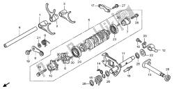 tambour de changement et fourchette de changement