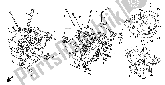 Todas as partes de Bloco Do Motor do Honda VT 600C 1999