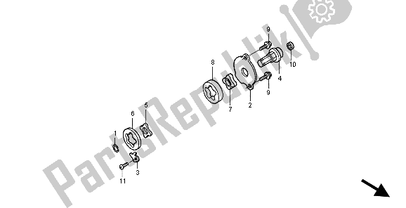 Todas las partes para Bomba De Aceite de Honda XR 650R 2004