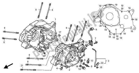 Todas las partes para Caja Del Cigüeñal de Honda VT 125C 2000