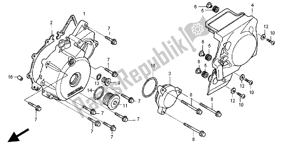 Todas las partes para Cubierta Izquierda Del Cárter de Honda CB 1300X4 1998