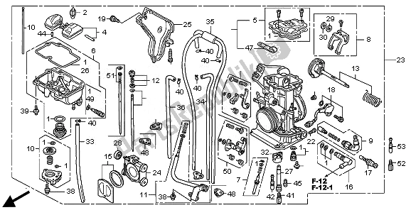 Todas las partes para Carburador de Honda CRF 450R 2008