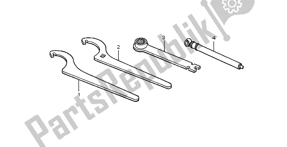 Todas las partes para Herramientas de Honda CR 80 RB LW 1996