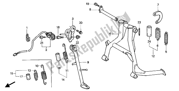 All parts for the Stand of the Honda CBR 600F 1994