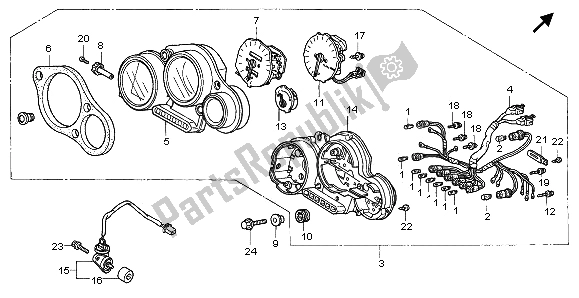 Tutte le parti per il Metro (kmh) del Honda CBR 900 RR 1995