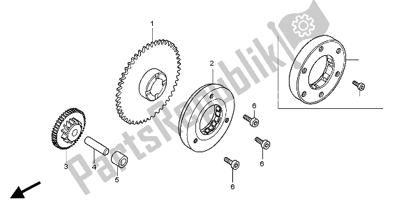 Todas las partes para Embrague De Arranque de Honda CBR 125R 2004