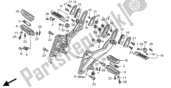 Alle onderdelen voor de Stap van de Honda CBR 600F 2011