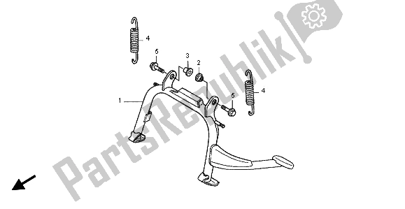 All parts for the Stand of the Honda SH 125R 2012