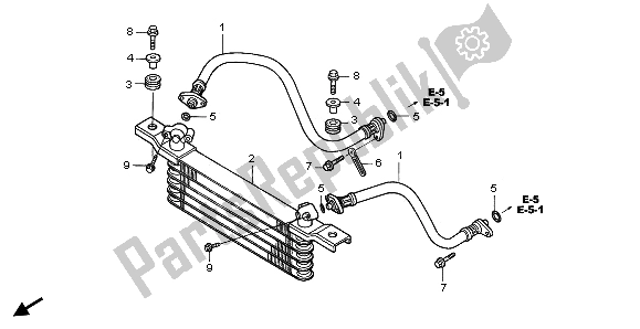 Todas las partes para Enfriador De Aceite de Honda TRX 350 FE Fourtrax Rancher 4X4 ES 2002