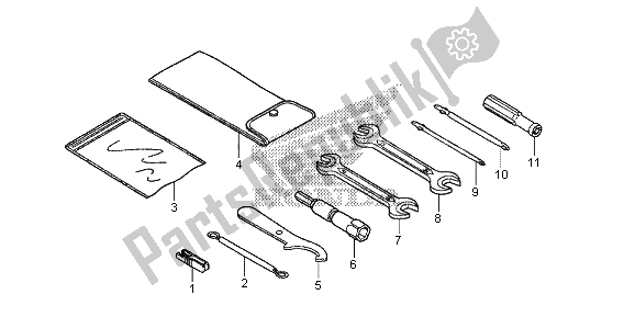 Tutte le parti per il Utensili del Honda SH 300R 2013