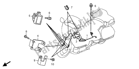 Tutte le parti per il Imbracatura Airbag del Honda GL 1800 2013