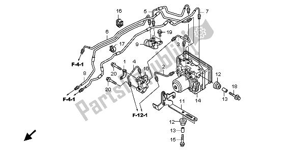 Todas as partes de Modulador do Honda CB 600 FA Hornet 2009