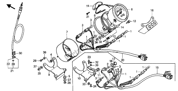 Tutte le parti per il Metro del Honda VT 1100C 1994