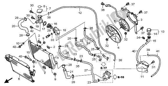 Tutte le parti per il Termosifone del Honda NSA 700A 2009