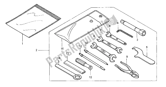 Tutte le parti per il Utensili del Honda CB 500S 2000