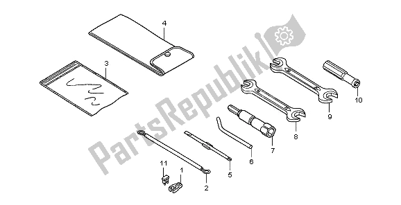 Todas las partes para Herramientas de Honda PES 125 2006