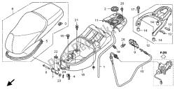 asiento y caja de equipaje