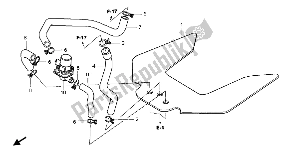 All parts for the Air Injection Control Valve of the Honda CBR 600 RR 2003