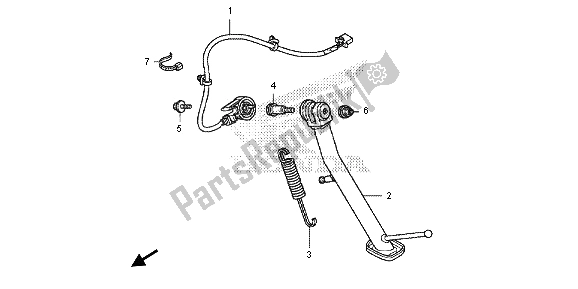 Tutte le parti per il In Piedi del Honda NC 700S 2013