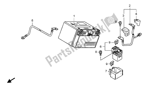 Tutte le parti per il Batteria del Honda NT 700 VA 2006