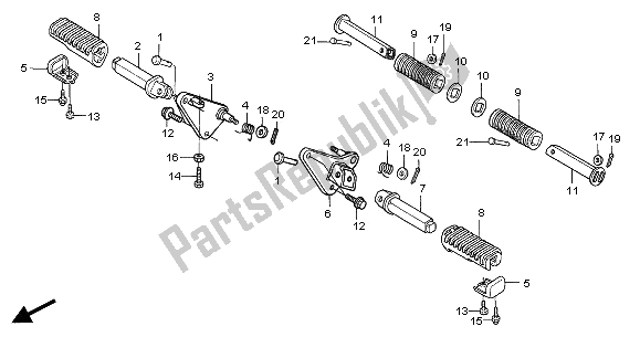 Wszystkie części do Krok Honda VT 125C 2001