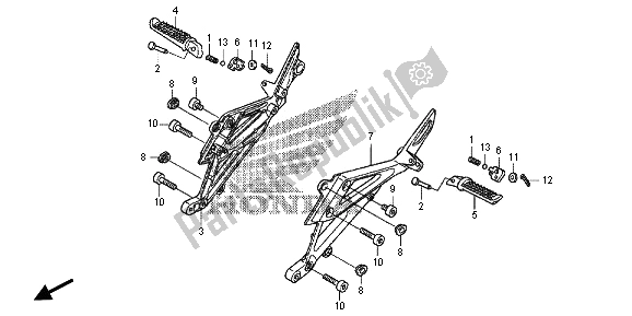 Todas las partes para Paso de Honda NC 700D 2013