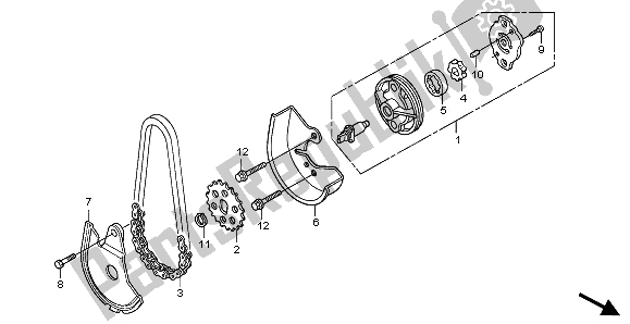 Todas las partes para Bomba De Aceite de Honda SH 125 2008