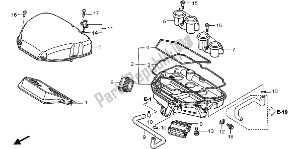 Todas las partes para Filtro De Aire de Honda CBR 1100 XX 2006