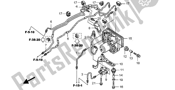 Todas las partes para Modulador De Abs de Honda CBF 1000 FSA 2010