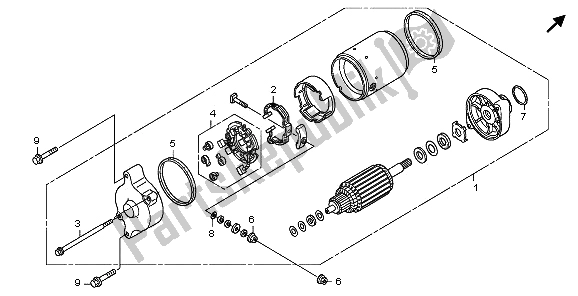 Todas las partes para Motor De Arranque de Honda ST 1300 2009