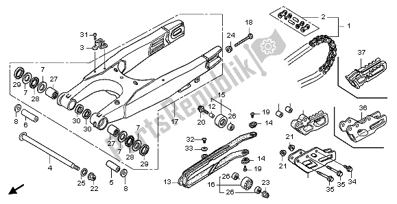 Tutte le parti per il Forcellone del Honda CRF 250X 2011