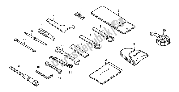Todas las partes para Herramientas de Honda CBF 1000T 2007