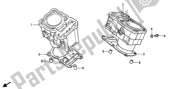 Tutte le parti per il Cilindro del Honda XRV 750 Africa Twin 1994