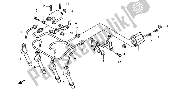 All parts for the Ignition Coil of the Honda CB 600 FA Hornet 2012