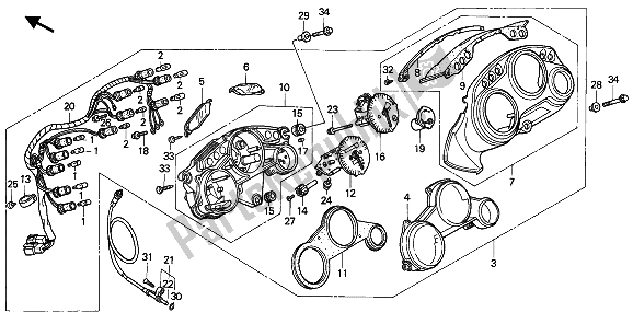 Wszystkie części do Metr (kmh) Honda CBR 600F 1991