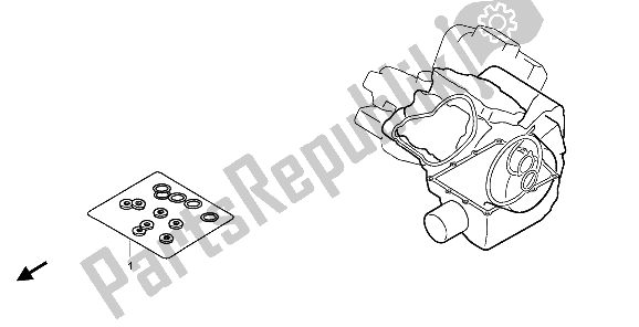 All parts for the Eop-2 Gasket Kit B of the Honda VT 750C2 2007