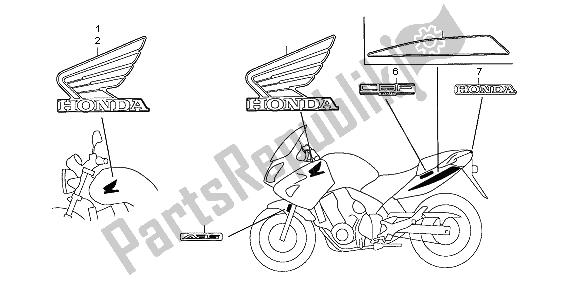 All parts for the Mark of the Honda CBF 600N 2004