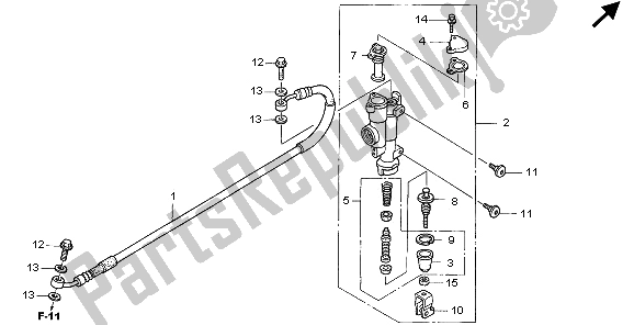 Wszystkie części do Rr. G?ówny Cylinder Hamulca Honda CRF 450X 2009