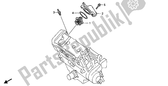 Todas las partes para Termostato de Honda CBR 900 RR 1993