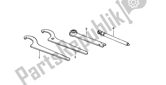 All parts for the Tools of the Honda CR 80R 1991