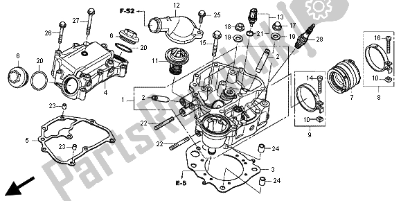 Todas las partes para Cabeza De Cilindro de Honda TRX 500 FE Foretrax Foreman ES 2012