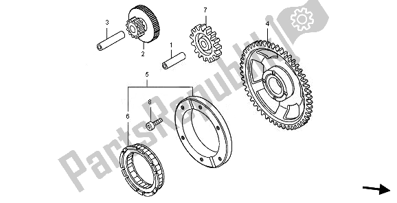 Wszystkie części do Sprz? G? O Rozruchowe Honda FJS 400A 2011