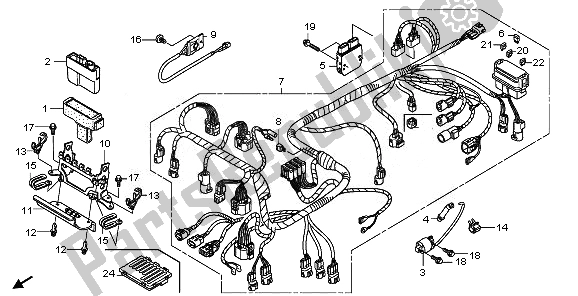 All parts for the Wire Harness of the Honda TRX 500 FE Foretrax Foreman ES 2011