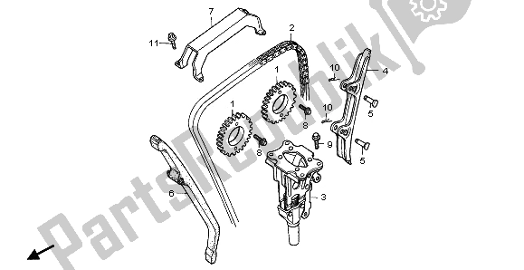 Toutes les pièces pour le Chaîne Et Tendeur De Came du Honda CBR 1000F 1995