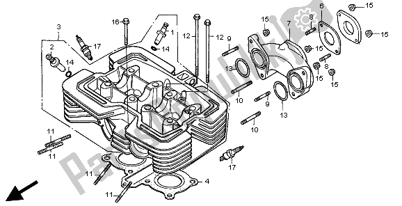 Tutte le parti per il Testata del Honda CMX 250C 1998