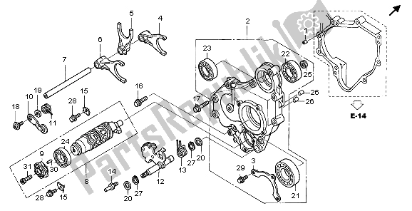 Tutte le parti per il Tamburo Del Cambio del Honda ST 1300A 2007