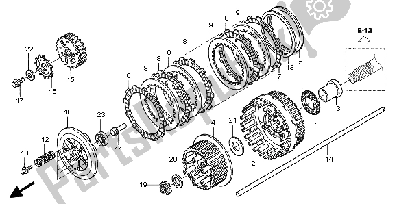 Todas las partes para Embrague de Honda ST 1300 2002